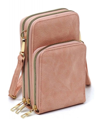 Fashion Crossbody Bag Cell Phone Purse AD081 BLUSH